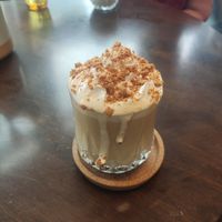 Biscoff coffee at Thrive in Glossop