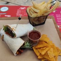 Veggie wrap at La Siesta in Oostende