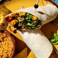 Veggie Wrap with rice at La Siesta in Oostende