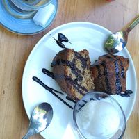 Banana cake at La Granja dehl Gourmandas in Balazuc