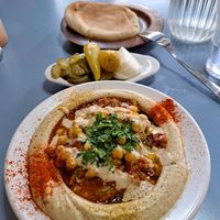  at Abu Dhabi Hummus in Tel Aviv