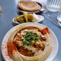  at Abu Dhabi Hummus in Tel Aviv