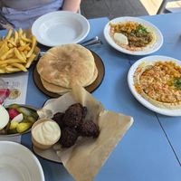   at Abu Dhabi Hummus in Tel Aviv