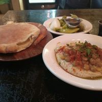 hummus 26ils at Abu Dhabi Hummus in Tel Aviv