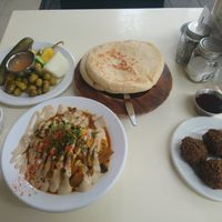 😋 at Abu Dhabi Hummus in Tel Aviv