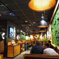 Interior of the restaurant at Frittenwerk - Hbf Mainz in Mainz