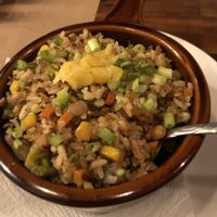 Pineapple fried rice - amazeballs 😋  at OC - Organic Artisan Eatery & Juice Bar in Massapequa
