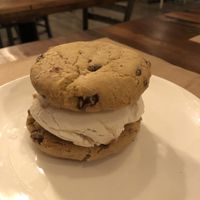 Salted caramel ice cream in sandwich   at OC - Organic Artisan Eatery & Juice Bar in Massapequa