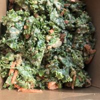 With sun dry tomato and carrots  at OC - Organic Artisan Eatery & Juice Bar in Massapequa