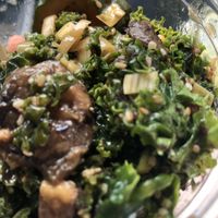 And mushrooms  at OC - Organic Artisan Eatery & Juice Bar in Massapequa