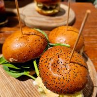 Vegan sliders and original burger (this one is non vegan) at Submarine Burger Split in Split