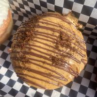 Mocha doughnut   at Hideout Coffee Co in Portsmouth