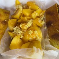 Wrap with Fruit Salad at The Vegan Marie in Miami