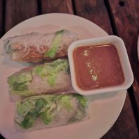 Rice paper rolls with peanut dipping at Jali Kitchen in 