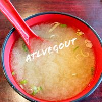 Miso soup  at Shan Kishi in Panama City Beach