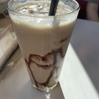 dairy free chocolate shake  at Twisted Burger Diner in Flint