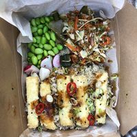 Sesame & Ginger Tofu Poke Bowl at Vegalution in Colchester