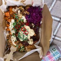 Roasted Cauliflower Sunshine Bowl at Vegalution in Colchester