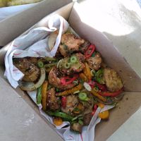 Salt &  Pepper Mushrooms  at Vegalution in Colchester