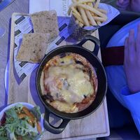 VEGAN LASAGNE (WITH FRIES)  at Boardwalk in Falkirk