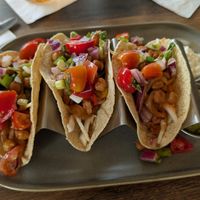 Yummy chickpea tacos at Duncans Bar & Bistro in Irvine