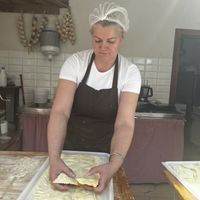 Handmade noodles   at Rostelin in Piran