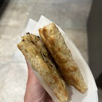 Onion and rosemary focaccia   at Pizzeria Altero in Bologna