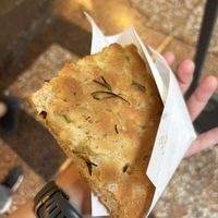 Rosemary focaccia  at Pizzeria Altero in Bologna