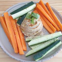 Hummus at Aloha Cafe - Aleida do Meco in Sesimbra