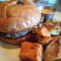 walnut lentil burger at Radial Cafe in Atlanta