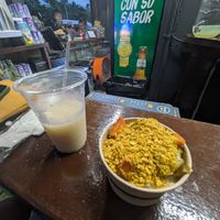 piña colada + yuca mofongo w/ eggplant stew at Rellena'o - Kiosko #40 in Luquillo