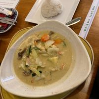 Vegan green curry  at Sabai in Rijeka