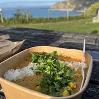 Table with a view just a short distance away  at The Spicy Mare in Lynton