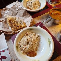 Pilau rice at The Spicy Mare in Lynton