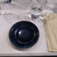 You get a personal small plate so you can taste all different dishes that have been ordered at Afrálato in Kalamata