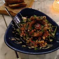 Red lentil salad. at Afrálato in Kalamata