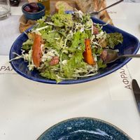 Plum salad without cheese at Afrálato in Kalamata