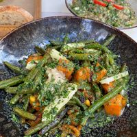 Green bean vegab at Afrálato in Kalamata