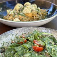 Brown rice with spinach. Very creamy    at Afrálato in Kalamata