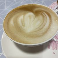 Latte   at Sykurverk Café in Akureyri