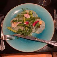 Swede & asparagus starter, so delish I almost forgot the pic  at Swinckels in Twello in Twello