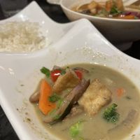 Thai green curry  at Yame Sushi in Oakville