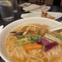 Vegetable Tom Yum soup  at Yame Sushi in Oakville