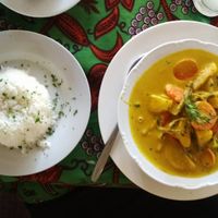 Veggie Curry at Institut Francais Leopold Sedar Senghor in Dakar
