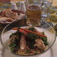 Veg salad option at Institut Francais Leopold Sedar Senghor in Dakar