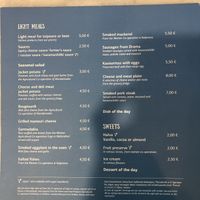 Menu  at Eklektik in Thessaloniki