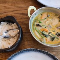 Vegan green curry at Nok Nok in Tallinn