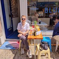 Outdoor seating at Blue Bar1 in Utrecht