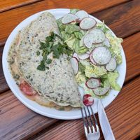 Asparagus pancake   at Weinstube Eulenspiegel in Speyer