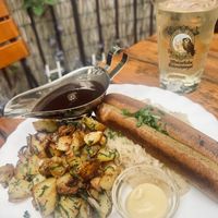vegane bratwurst  at Weinstube Eulenspiegel in Speyer